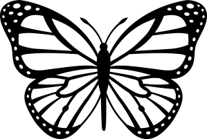 Butterfly outline