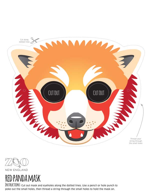 Red panda mask zoo new england