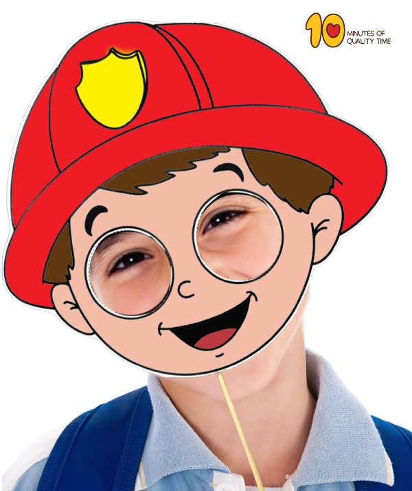 Fireman mask template â minutes of quality time