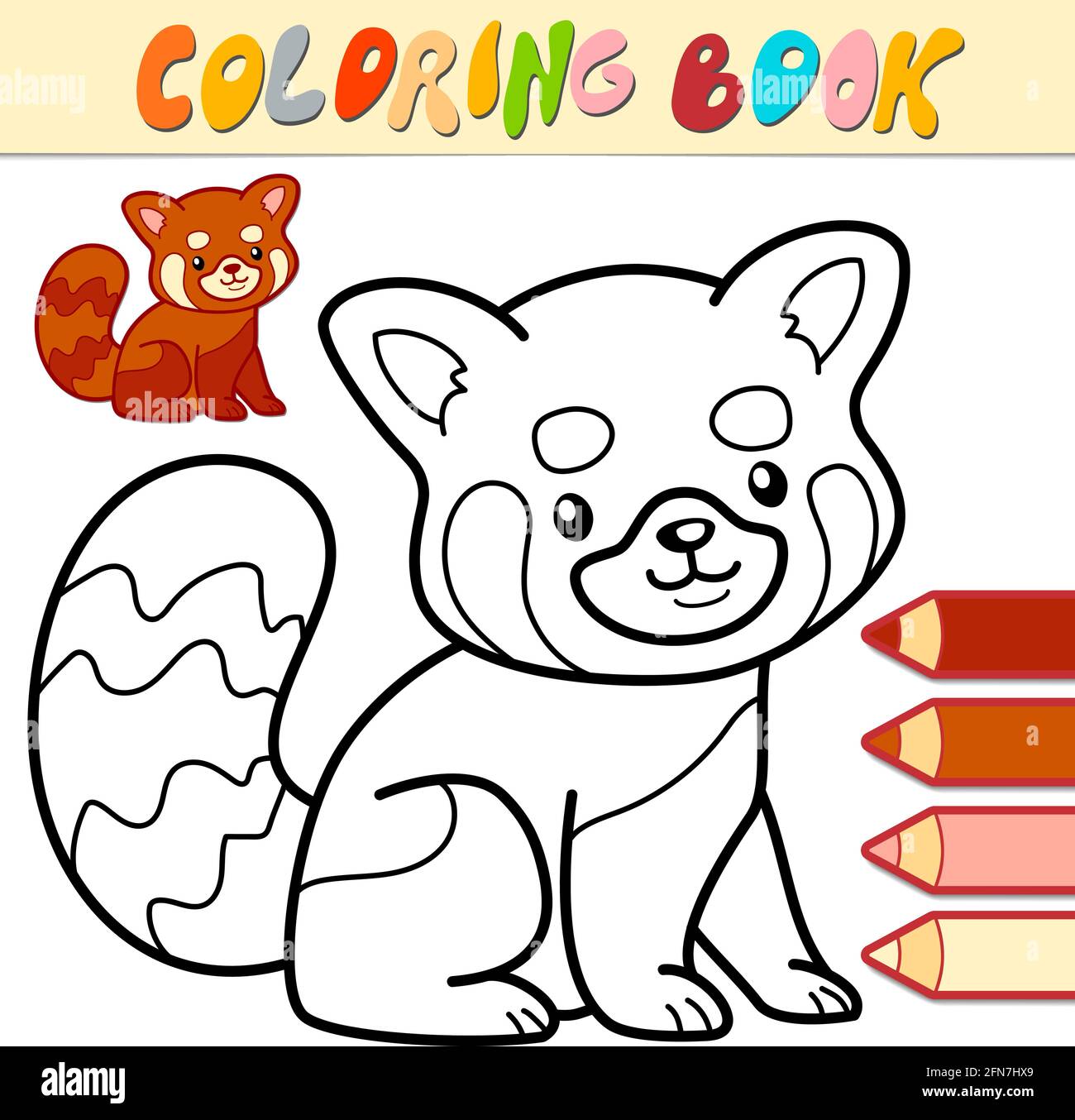 Cartoon panda animal outline vector hi
