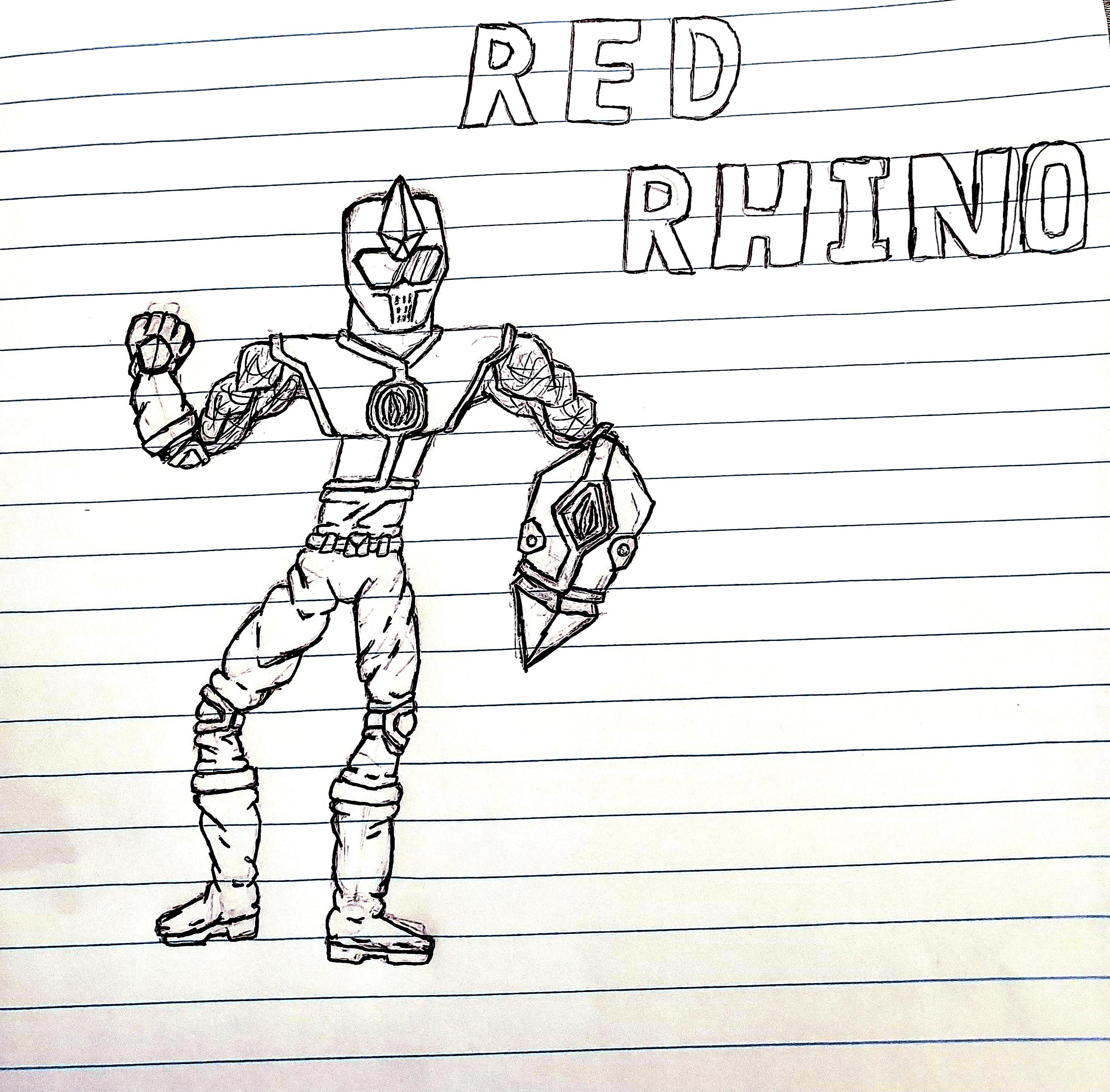 Red rhino ranger dont know what to call the teem though rpowerrangers