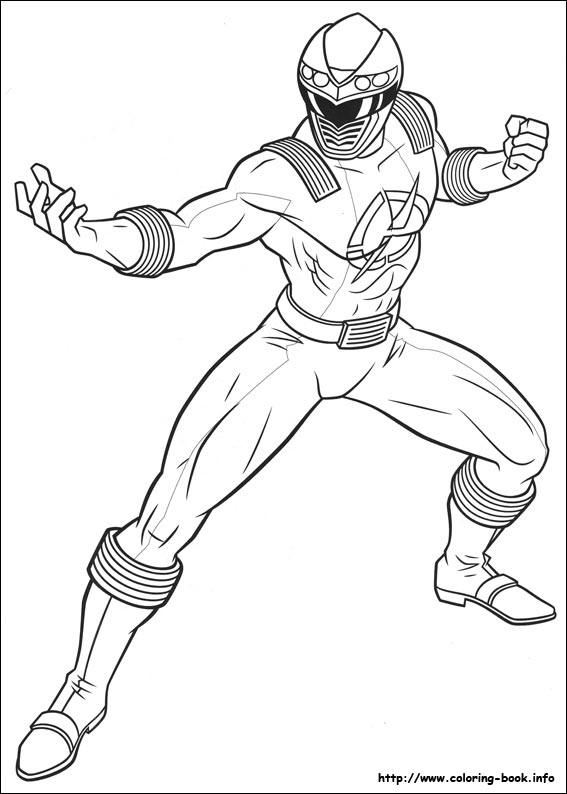 Power rangers coloring picture