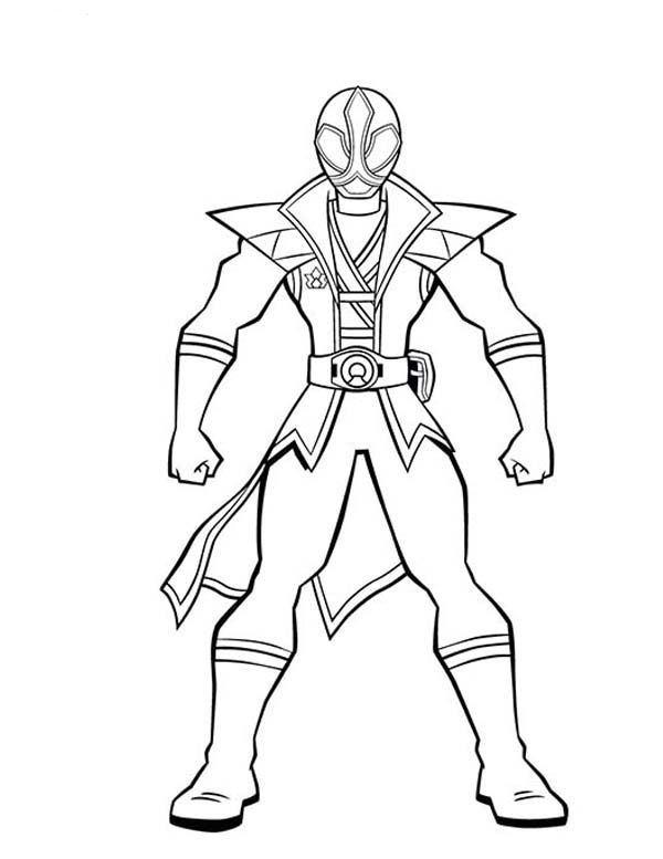 Red power ranger coloring pages