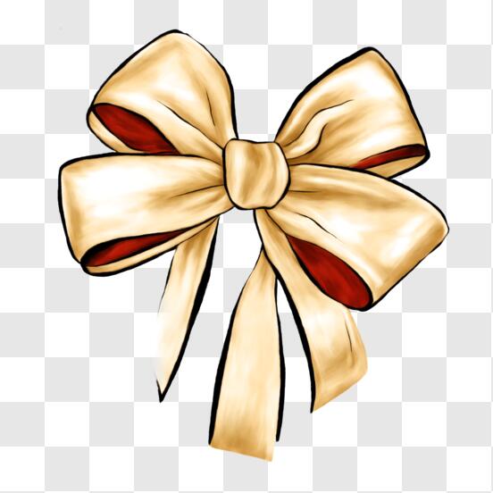 Download large white bow with red ribbon png online