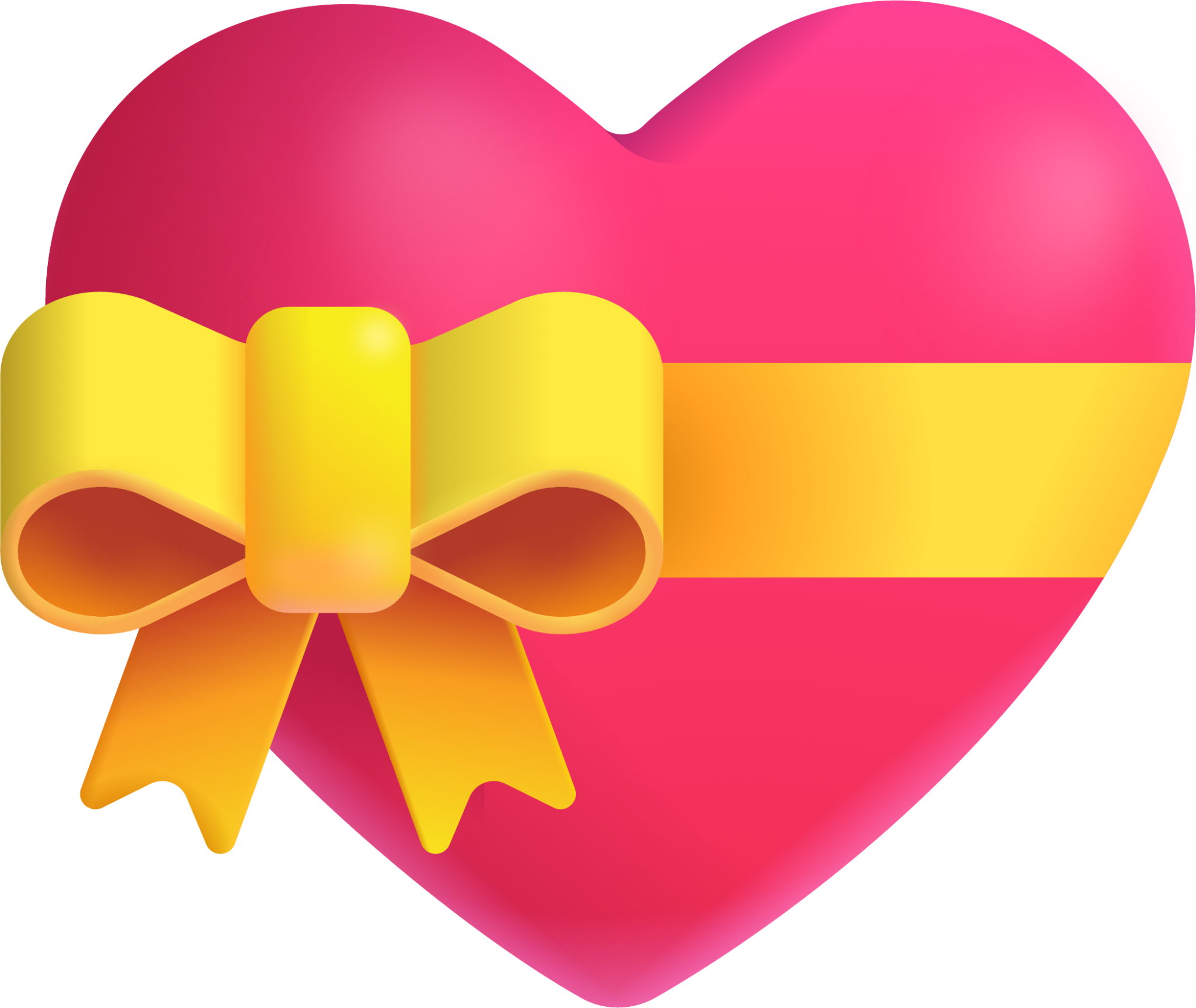 Heart with ribbon emoji