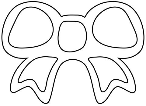 Ribbon emoji coloring page free printable coloring pages