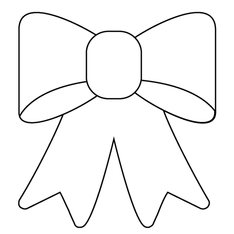Ribbon emoji coloring page free printable coloring pages