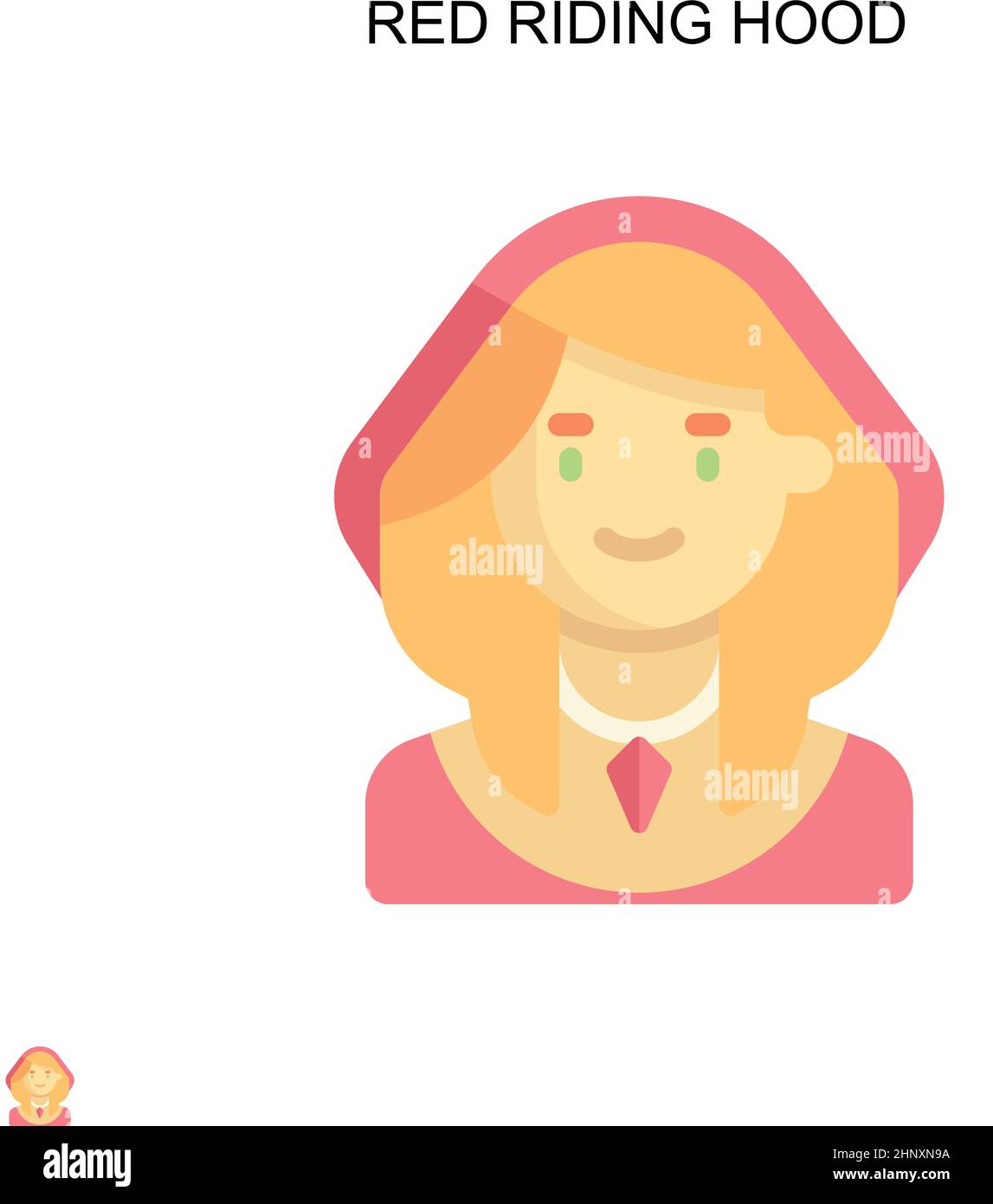 Little red riding hood cartoon hi