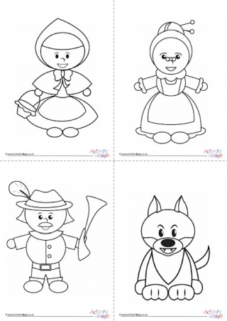 Little red riding hood louring page