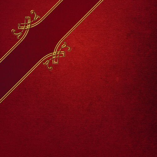 Red scrapbook paper design with a tape free printable papercraft templates