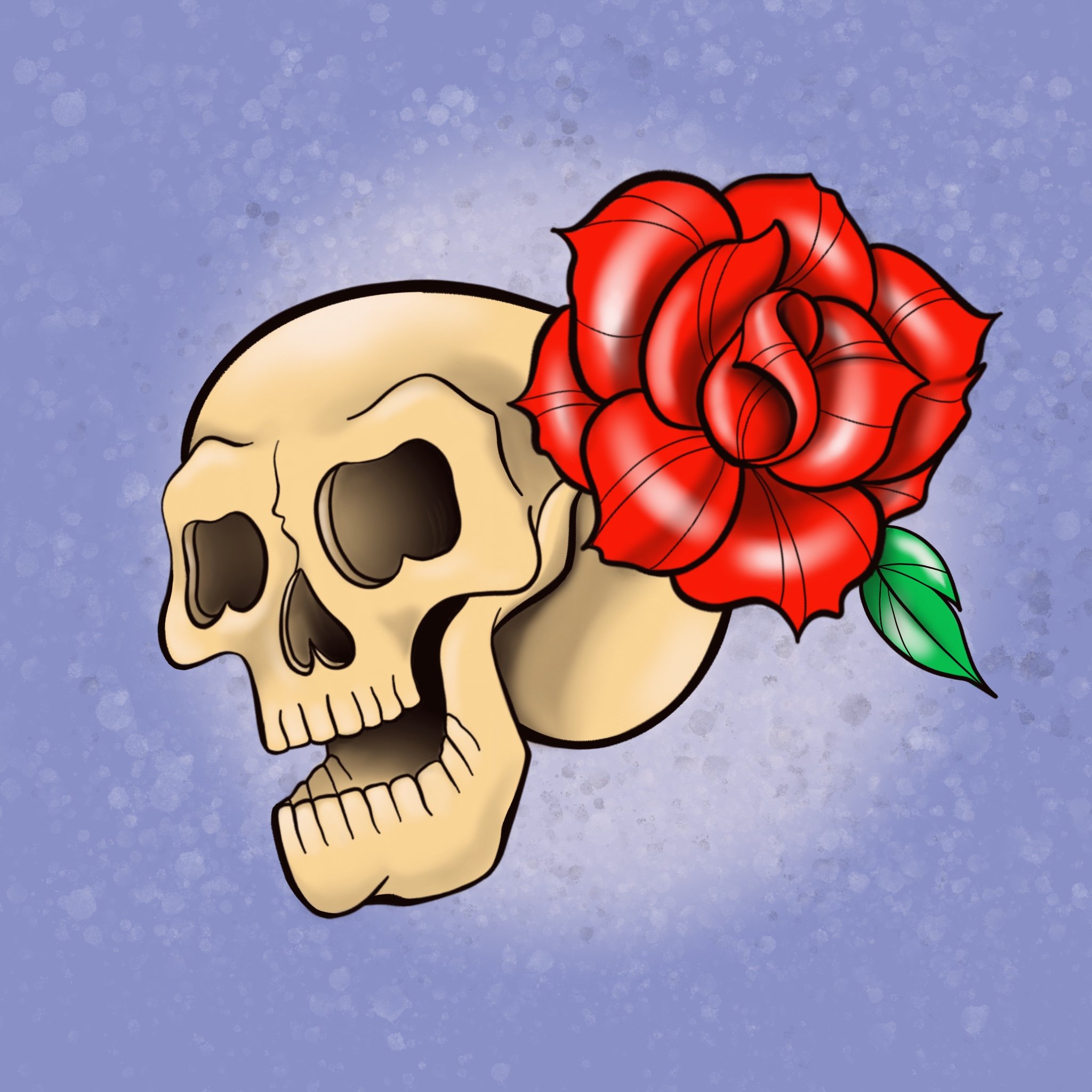Skull rose printable coloring page â love is photography llc
