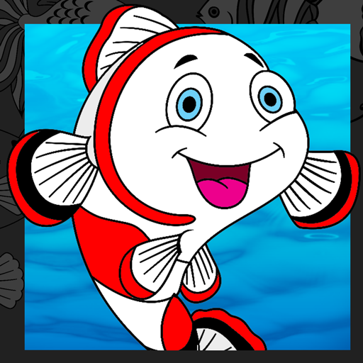 Fish coloring book