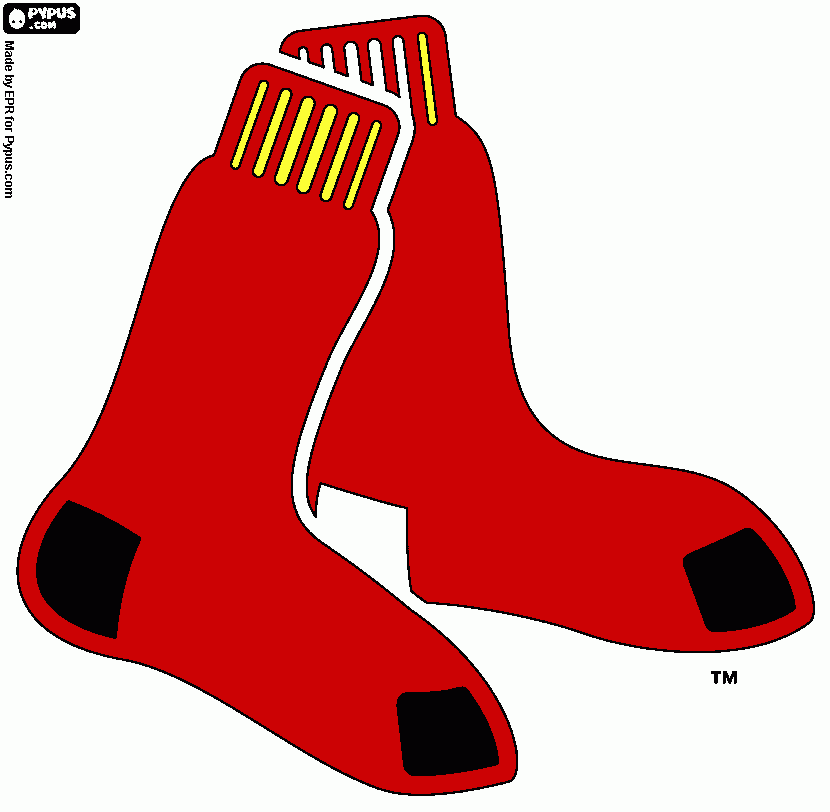 Boston red sox coloring page printable boston red sox