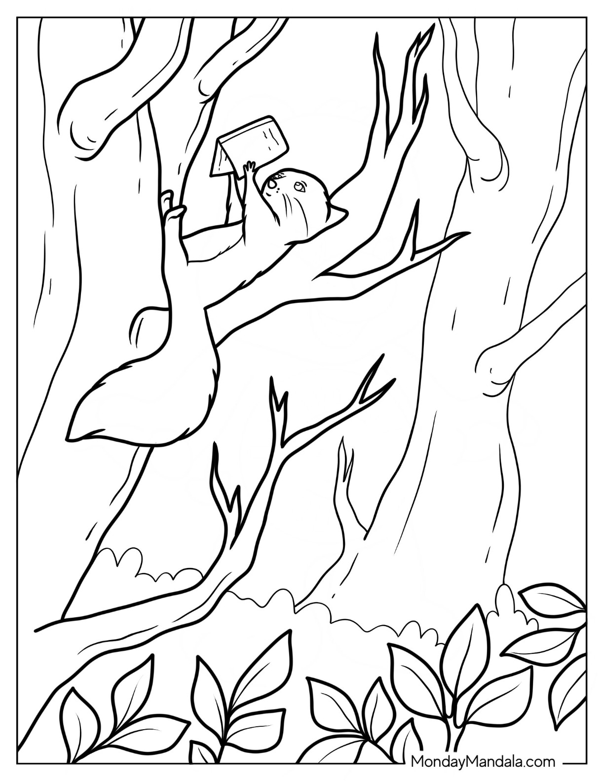 Squirrel coloring pages free pdf printables