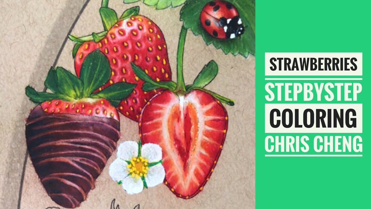 How to color strawberries