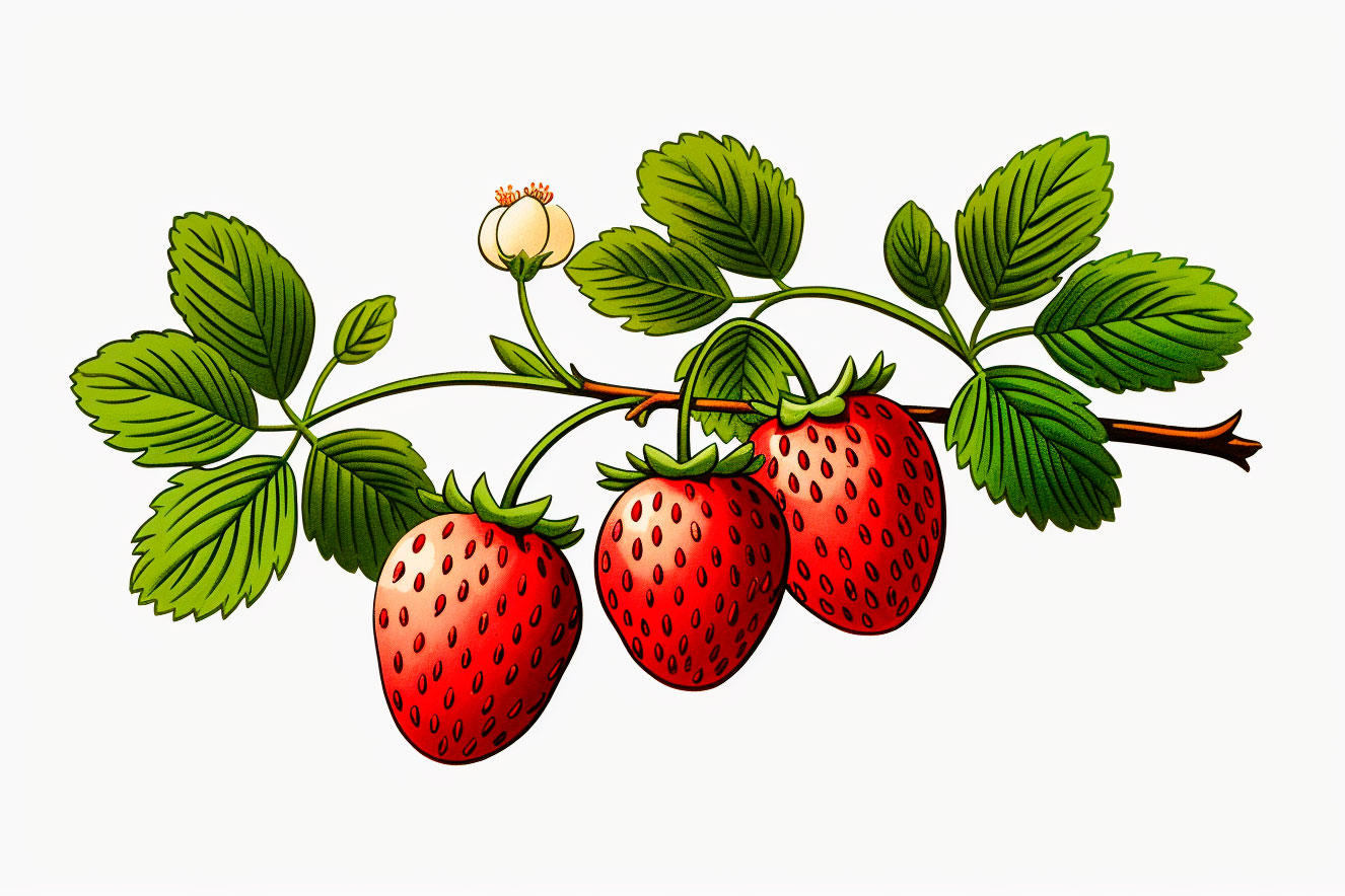 Strawberry coloring books for children coloring pages