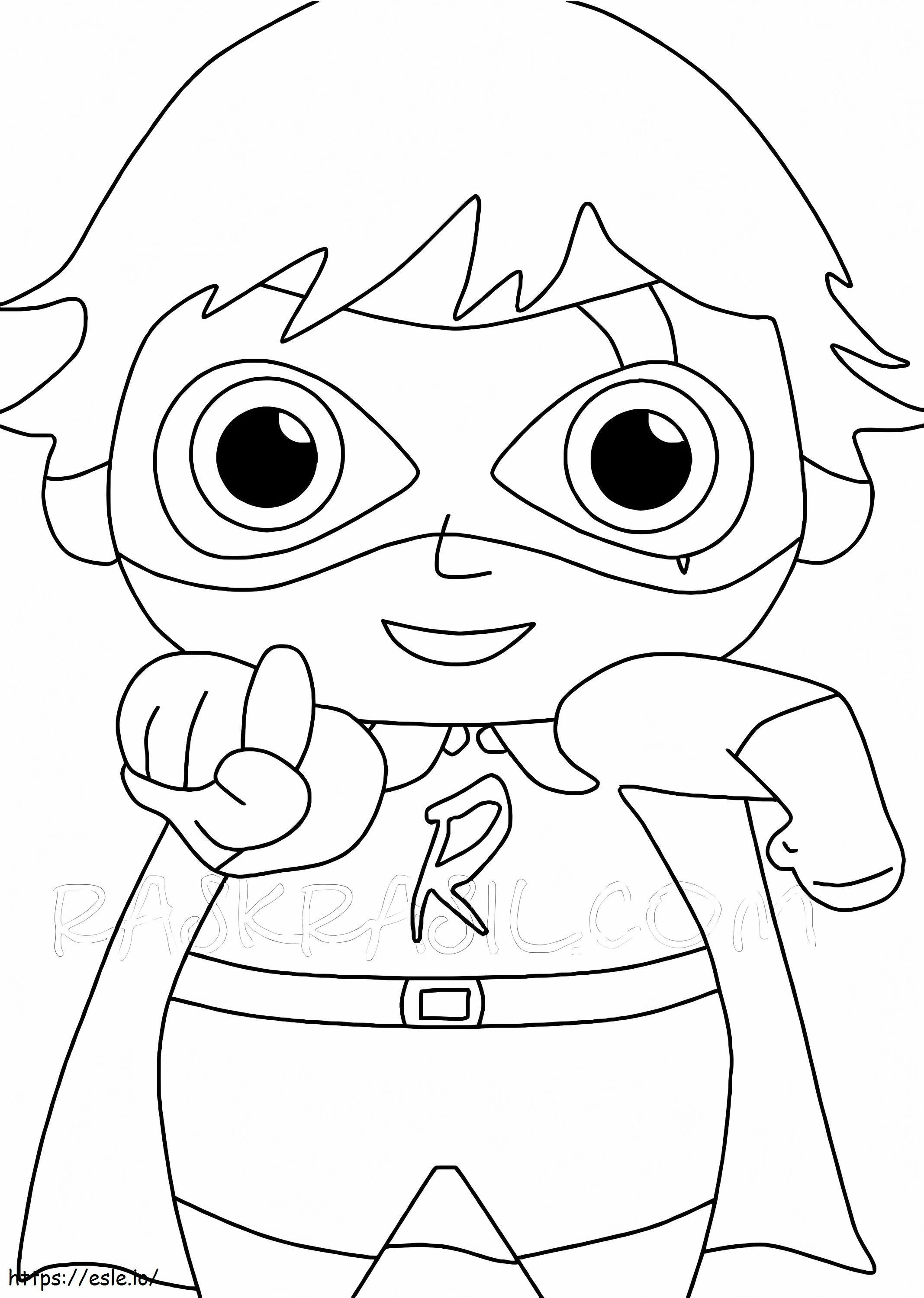 Cool red titan coloring page