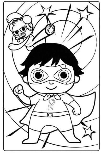 Amazing ryans world coloring page