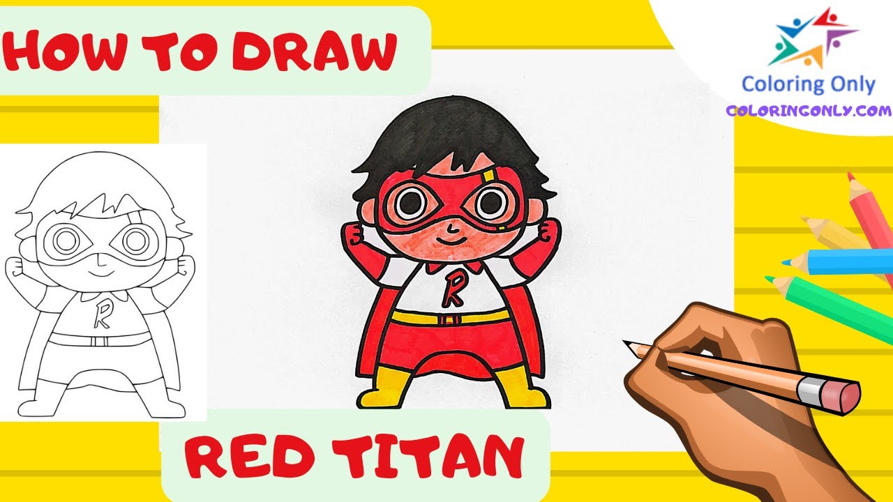 How to draw red titan