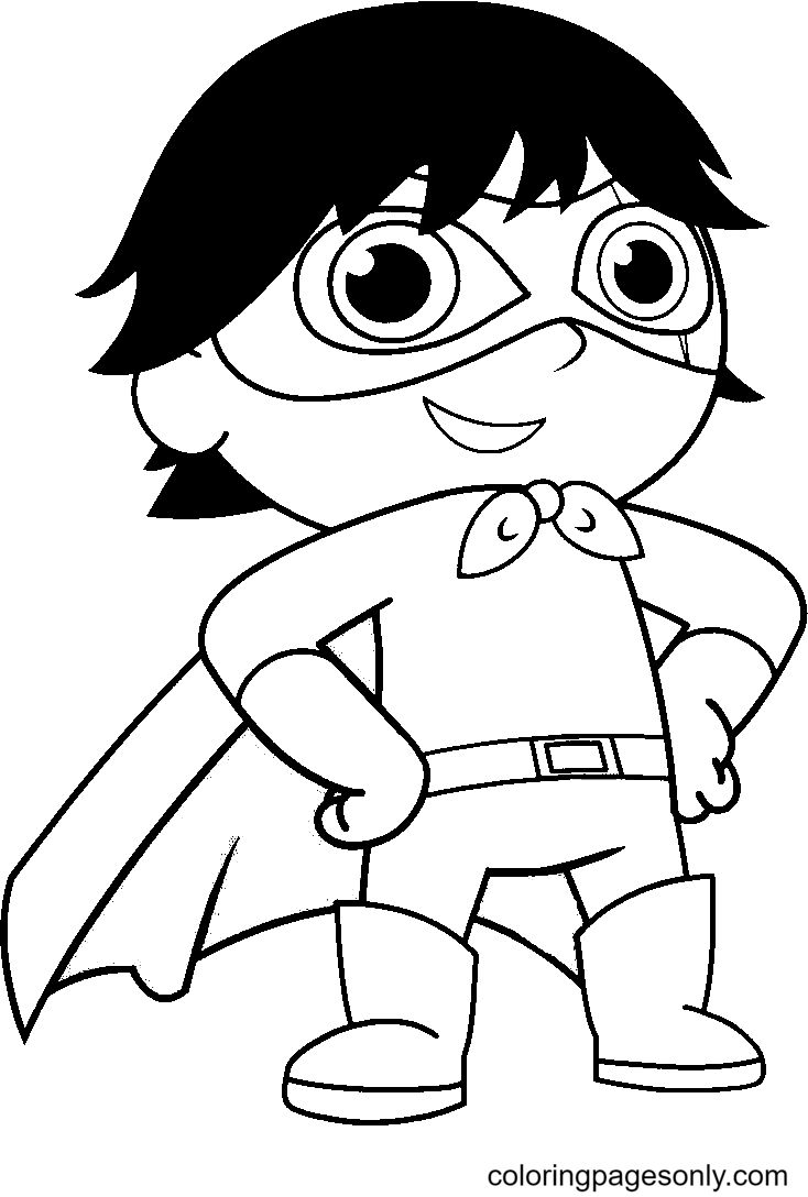 Amazing red titan coloring page