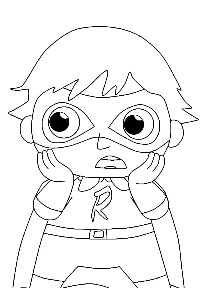 Ryan red titan coloring page