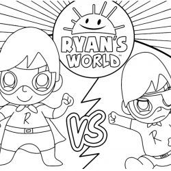 Ryans world printable coloring page bubakids christmas coloring pages superhero coloring pages cartoon coloring pages