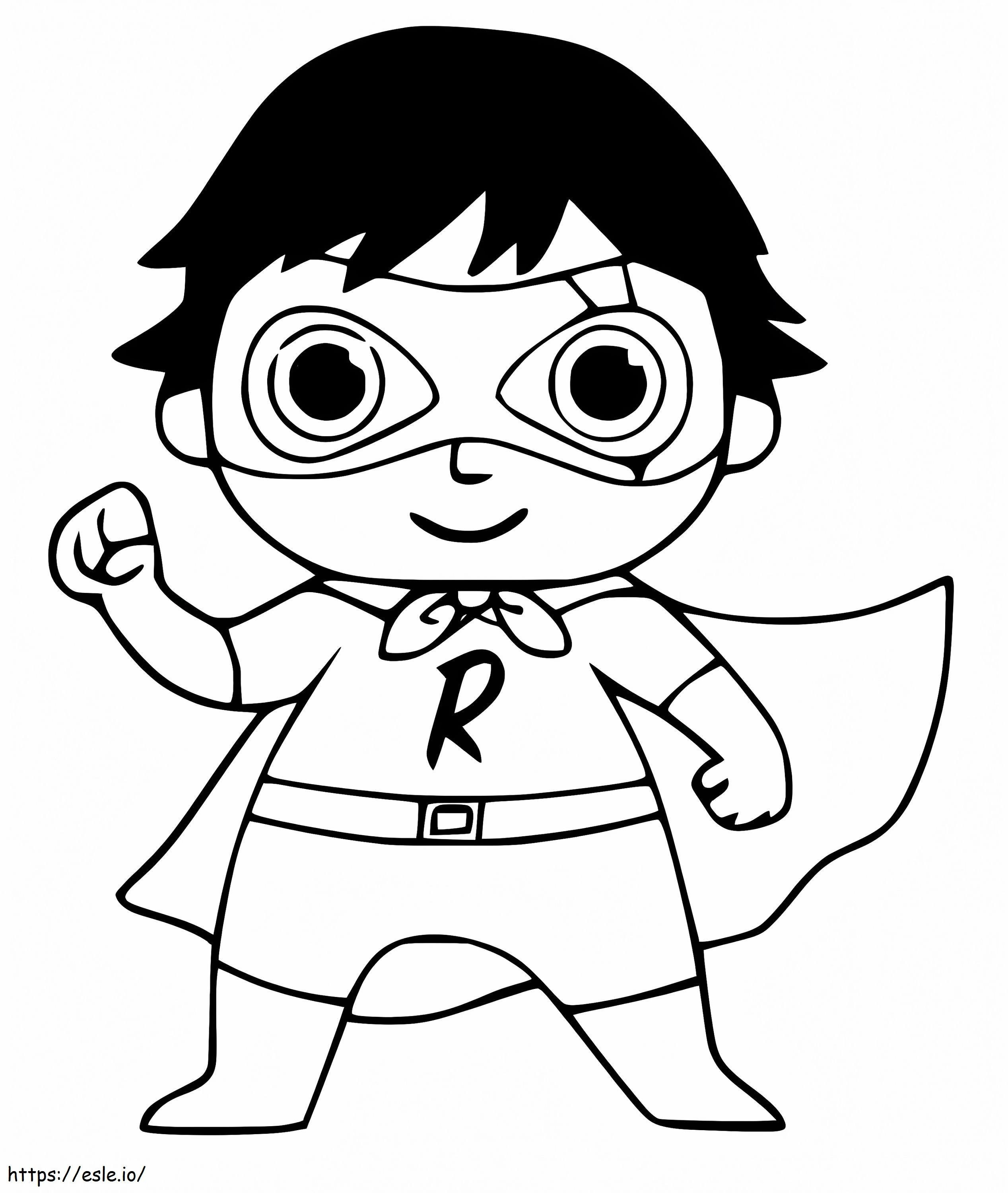 Awesome red titan coloring page