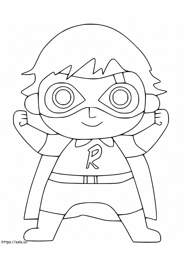 Amazing red titan coloring page