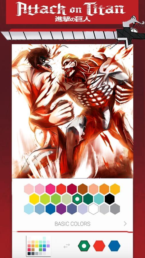 Coloring pages for attack on titan apk for android download