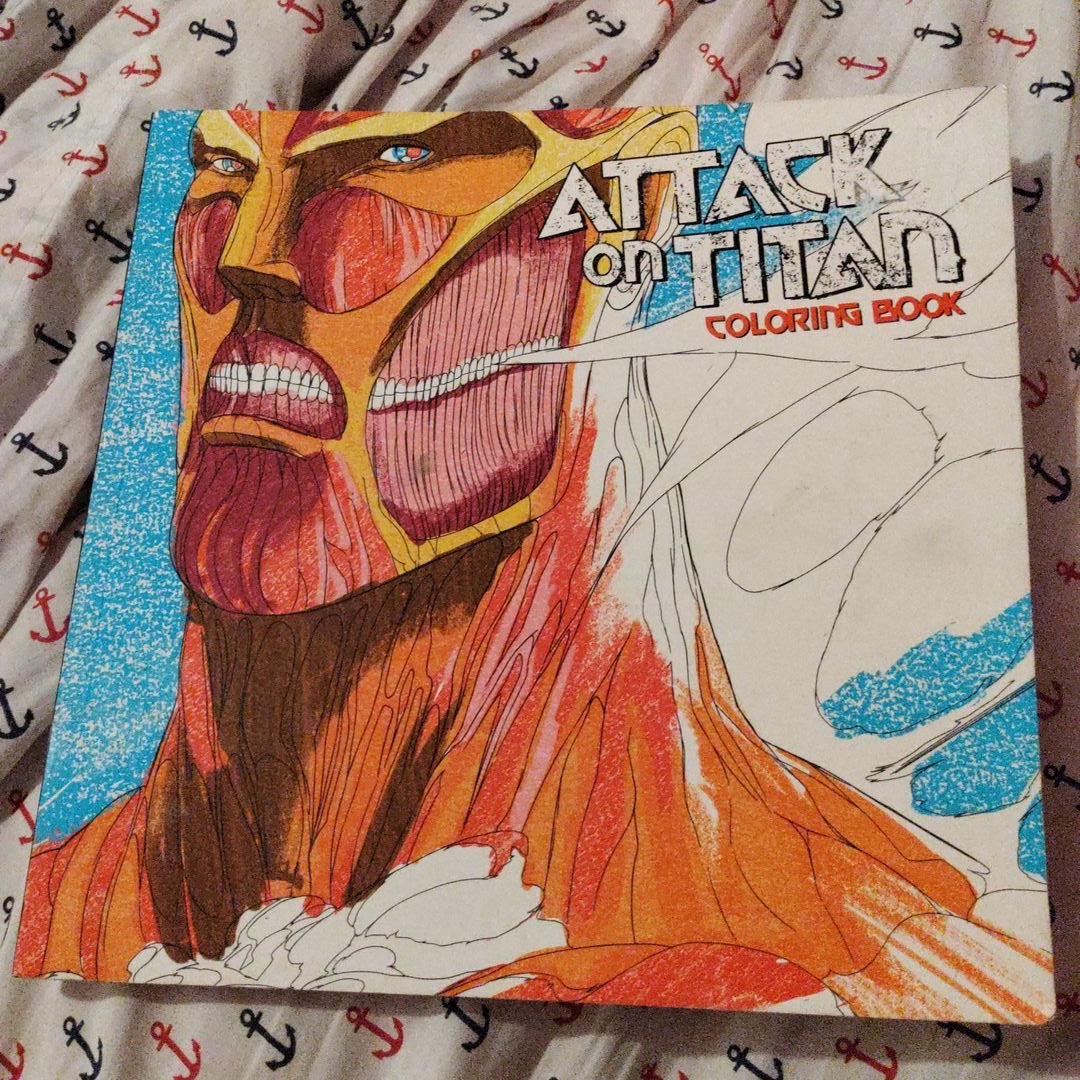 Attack on titan coloring book by hajime isayama paperback