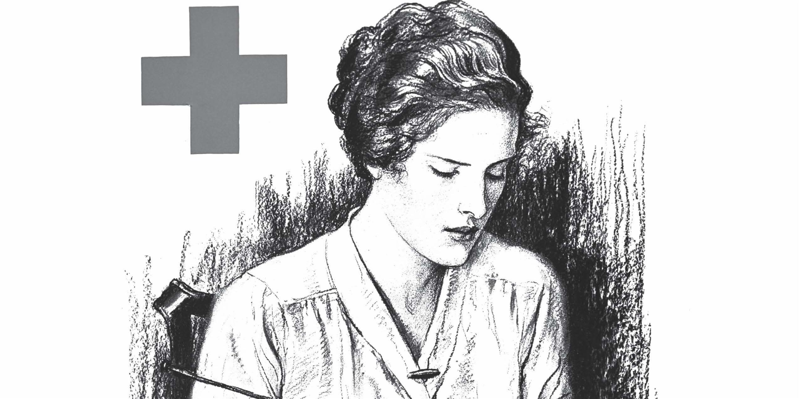 American red cross on x take a mental health break with this historical red cross poster from wwi that weve turned into a coloring page httpstcovayivpdmg httpstcoquwadyoz x