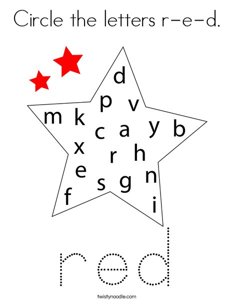 Circle the letters r