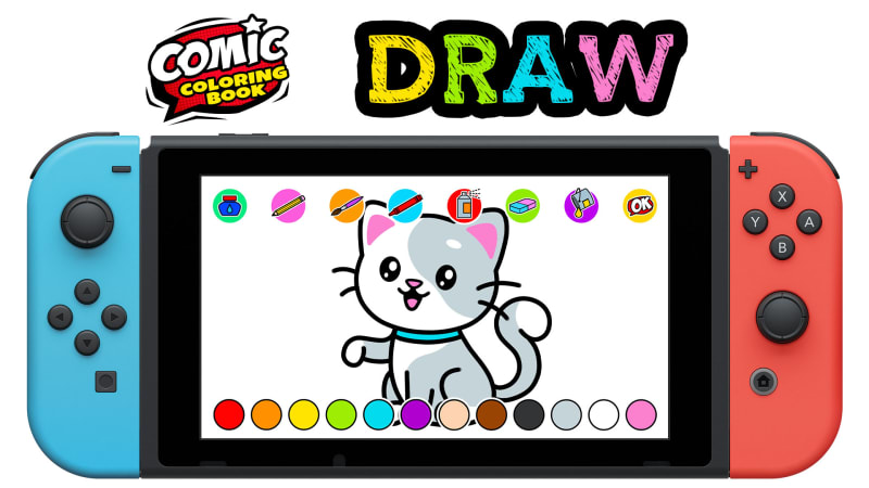 Ic coloring book draw for switch