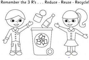 Recycling coloring pages printable for free download