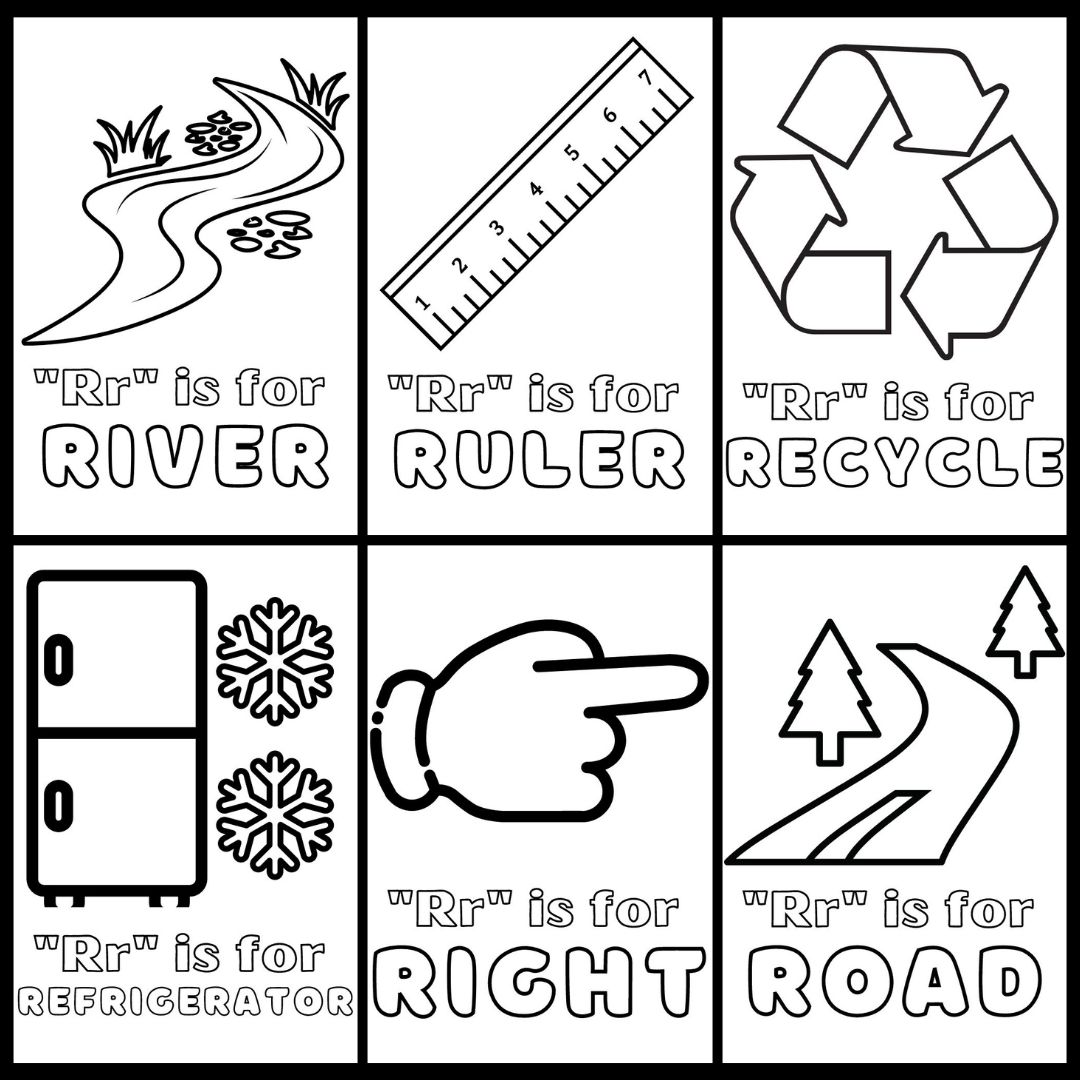 Remarkable letter r coloring pages printable pdf for kids