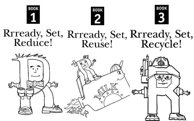 Save the environment reduce reuse and recycle for kids