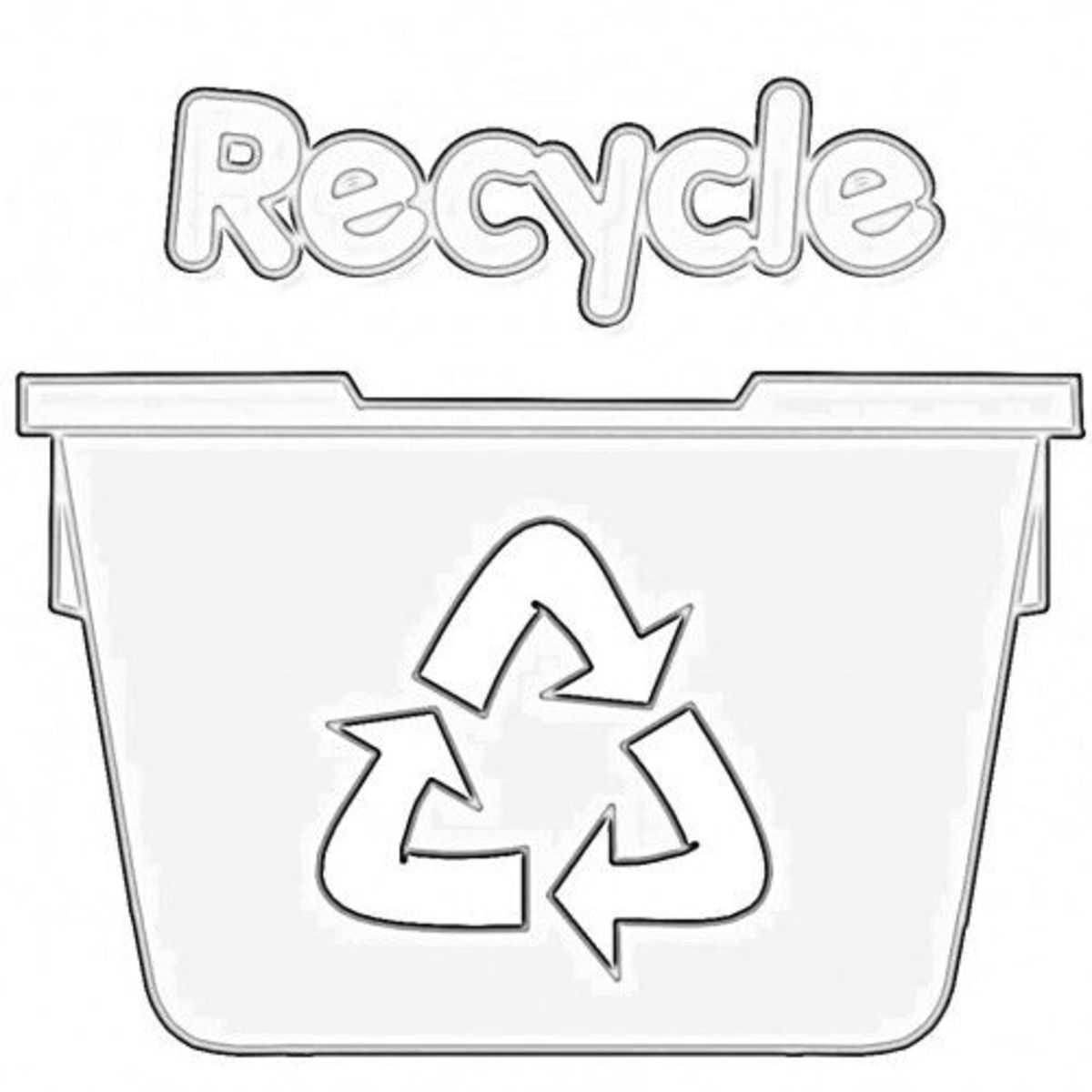 Recycling worksheets for kids