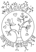 Recycling coloring pages free coloring pages