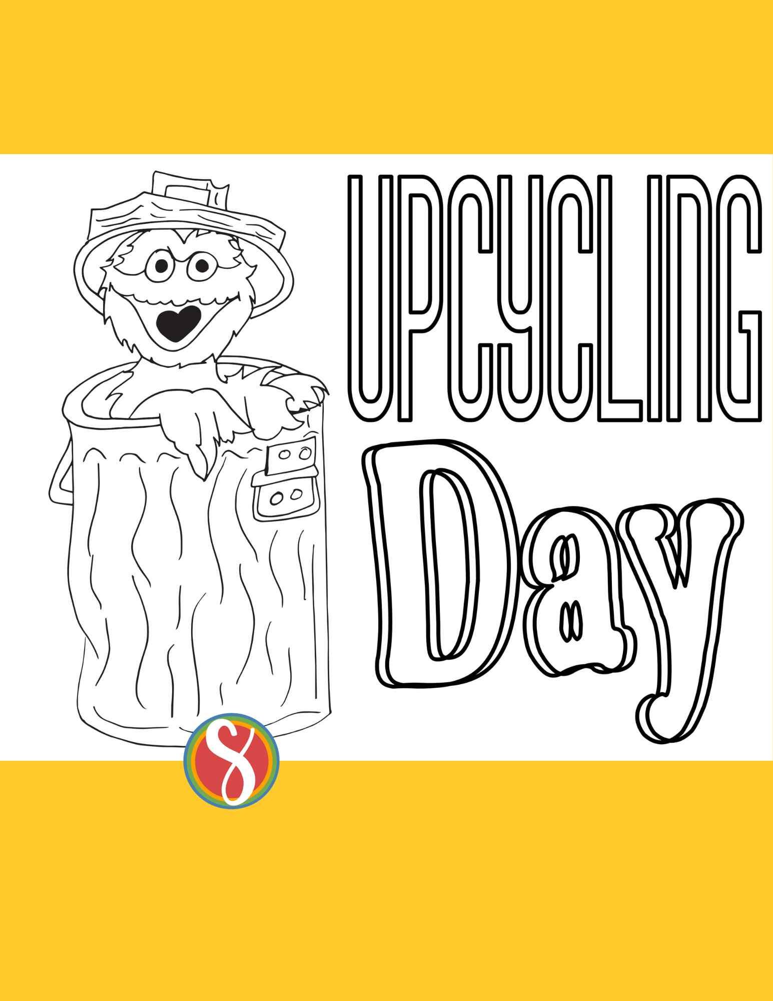 Free reduce reuse recycle coloring pages â stevie doodles