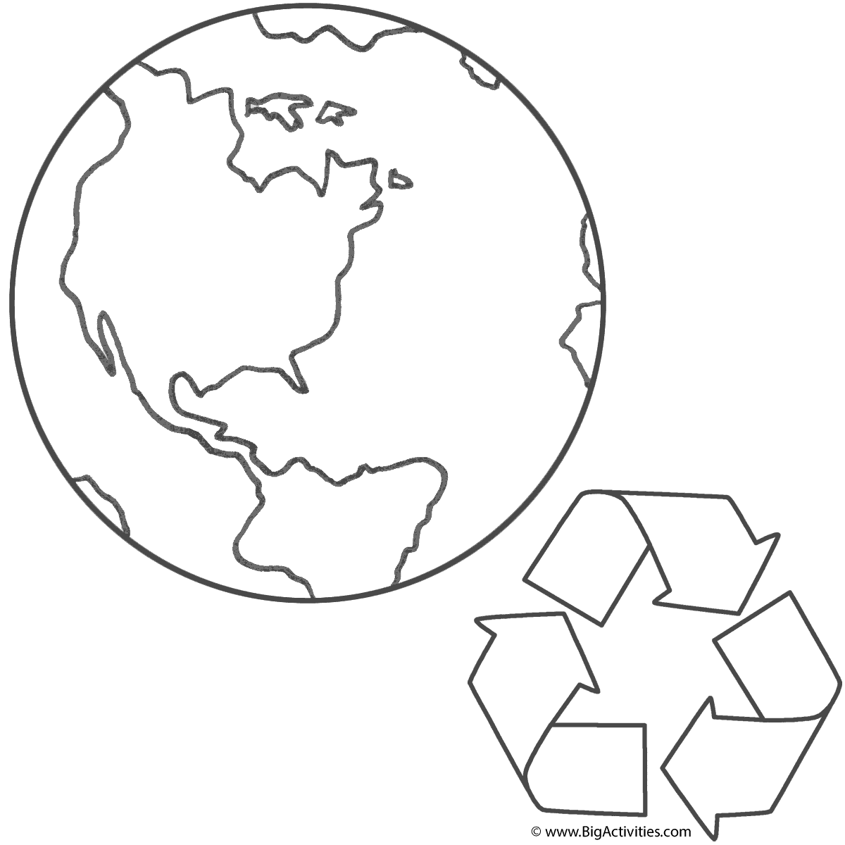 Planet earth and recycling