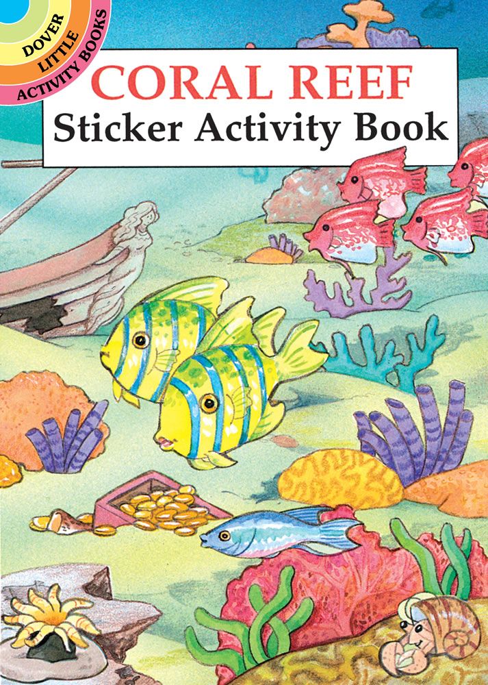 Coral reef sticker activity book