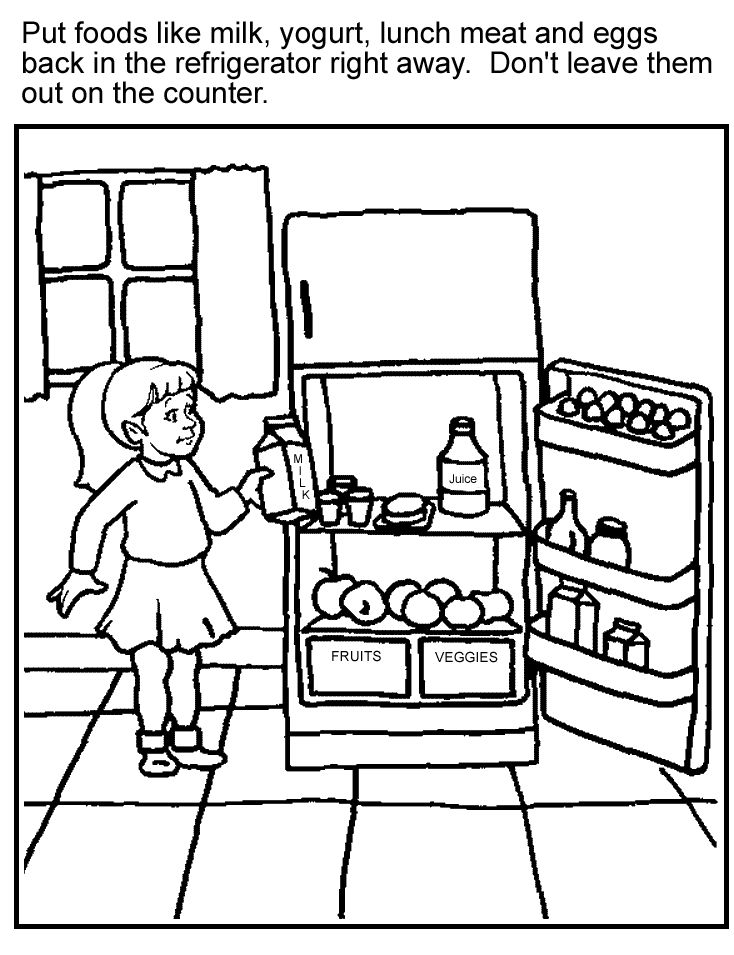 Dont leave food out food coloring pages food coloring candy coloring pages