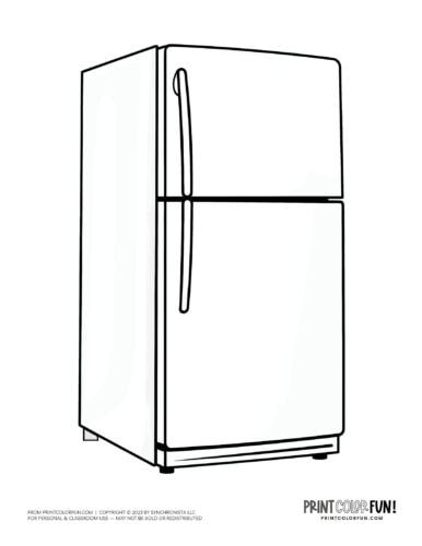 Refrigerator coloring pages at