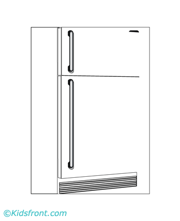 Refrigerator coloring crafts and worksheets for preschooltoddler and kindergarten