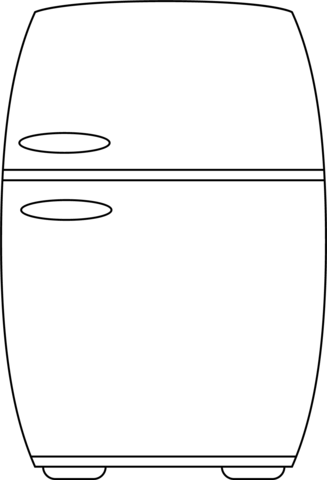 Refrigerator coloring page free printable coloring pages