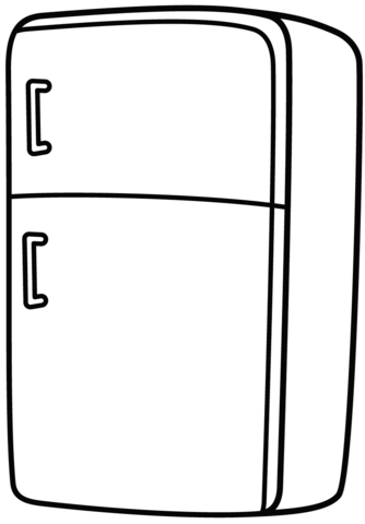 Refrigerator coloring page free printable coloring pages