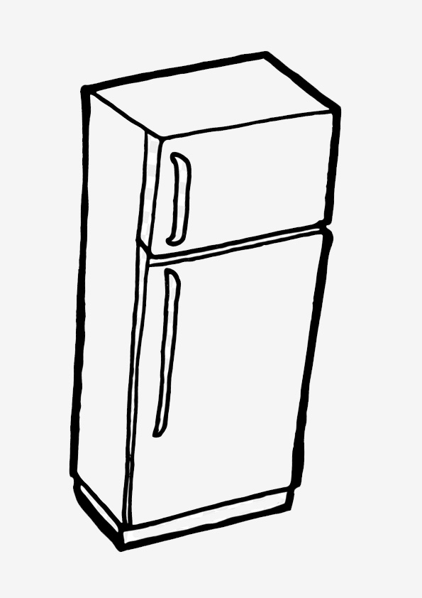 Coloring pages free printable refrigerator coloring page for kids