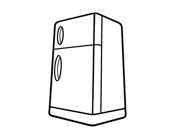 The fridge coloring page