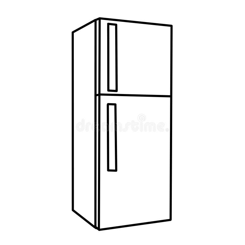 Refrigerator coloring stock illustrations â refrigerator coloring stock illustrations vectors clipart