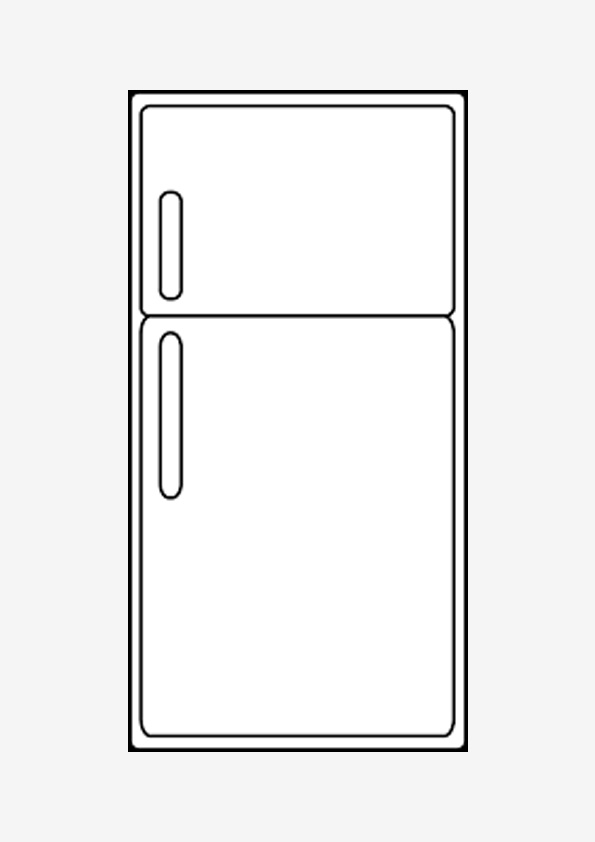 Coloring pages refrigerator drawing coloring sheet for kids